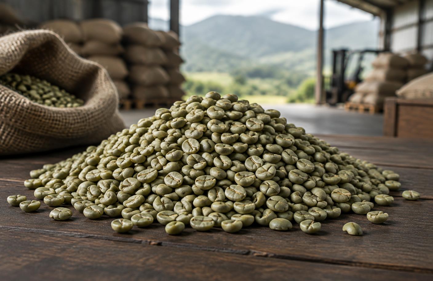 Grains de café vert MK Beans Trading